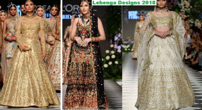 pakistani lehenga design 2018